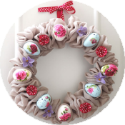 Наддверный венок  к Пасхе